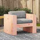 Loungebank van massief grenenhout voor tuin en terras - Natuurlijk douglashout / 79 x 60 x 62 cm / 1 - Loungebanken