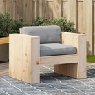 Loungebank van massief grenenhout voor tuin en terras - Natuurlijk grenenhout / 79 x 60 x 62 cm / 1 - Loungebanken
