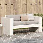 Loungebank van massief grenenhout voor tuin en terras - Wit / 134 x 60 x 62 cm / 1 - Loungebanken