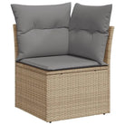 Loungebank van poly rattan met comfortabele zitervaring en gepoedercoat staal - Tuinsets