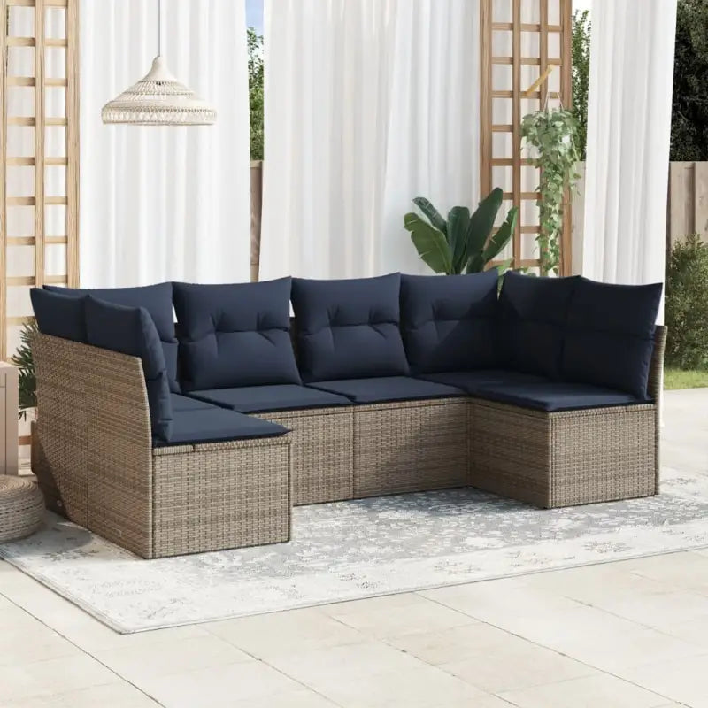 Loungebank van poly rattan met comfortabele zitervaring en gepoedercoat staal - Tuinsets