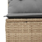Loungebank van poly rattan met comfortabele zitervaring en gepoedercoat staal - Tuinsets