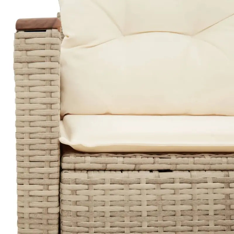 Loungebank van poly rattan met waterdichte zak voor comfortabele zitervaring - Loungebanken