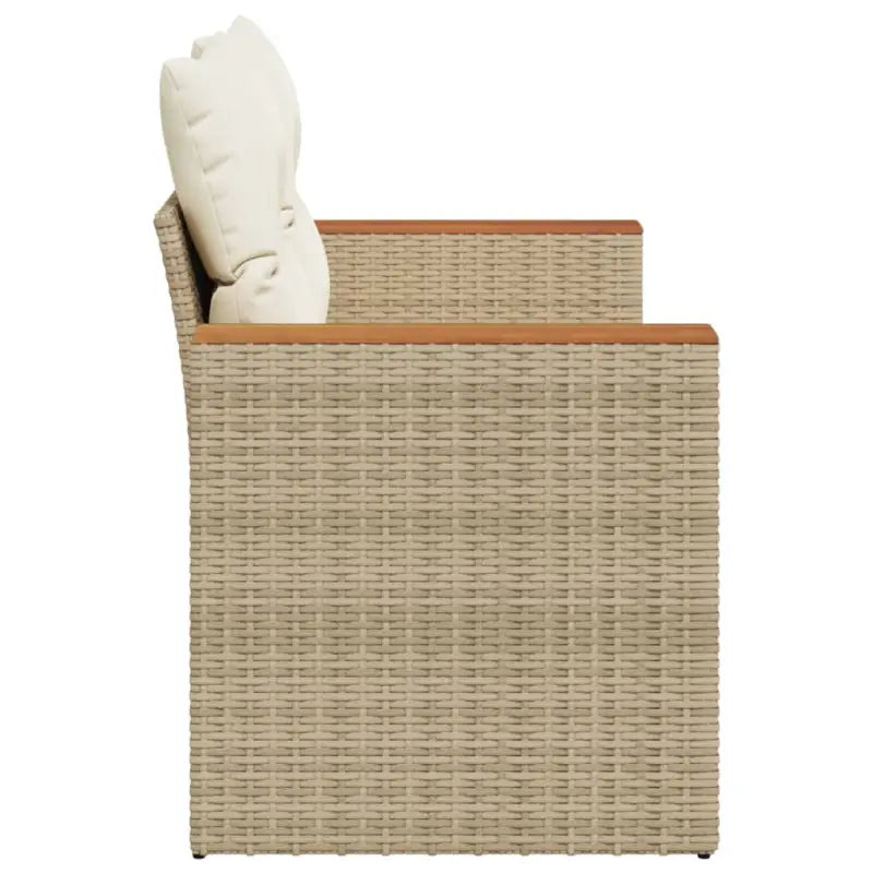 Loungebank van poly rattan met waterdichte zak voor comfortabele zitervaring - Loungebanken