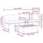 Loungebanken van massief acaciahout met olieafwerking voor eenvoudig schoonmaken - Loungebanken