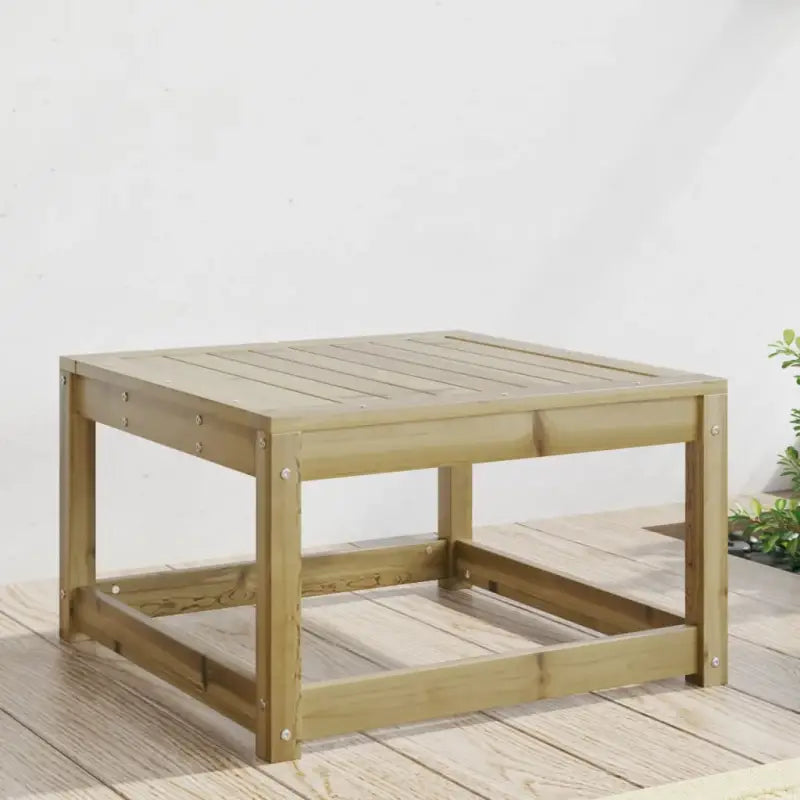 Loungebanken van massief grenenhout met modulair ontwerp voor je tuin - Naturel geïmpregneerd / zonder kussens / 1