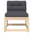 Loungebanken van massief grenenhout met modulair ontwerp voor tuin en terras - Loungebanken