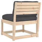 Loungebanken van massief grenenhout met modulair ontwerp voor tuin en terras - Loungebanken