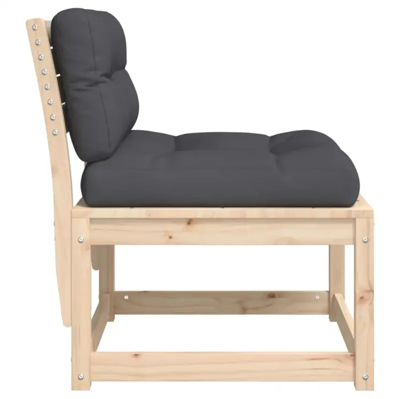 Loungebanken van massief grenenhout met modulair ontwerp voor tuin en terras - Loungebanken