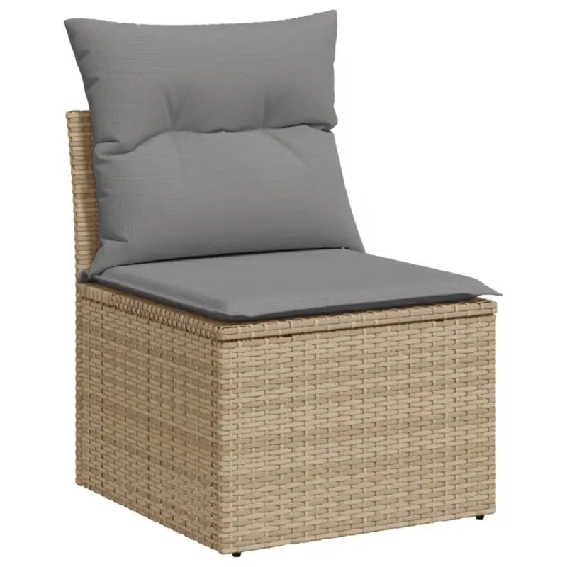Loungeset in gemengd beige materiaal voor ontspannen buitentijd - Tuinsets