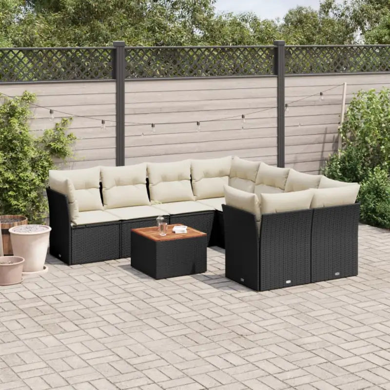 Loungezets met Poly Rattan en Gepoedercoat Staal voor Buitenruimtes - Tuinsets