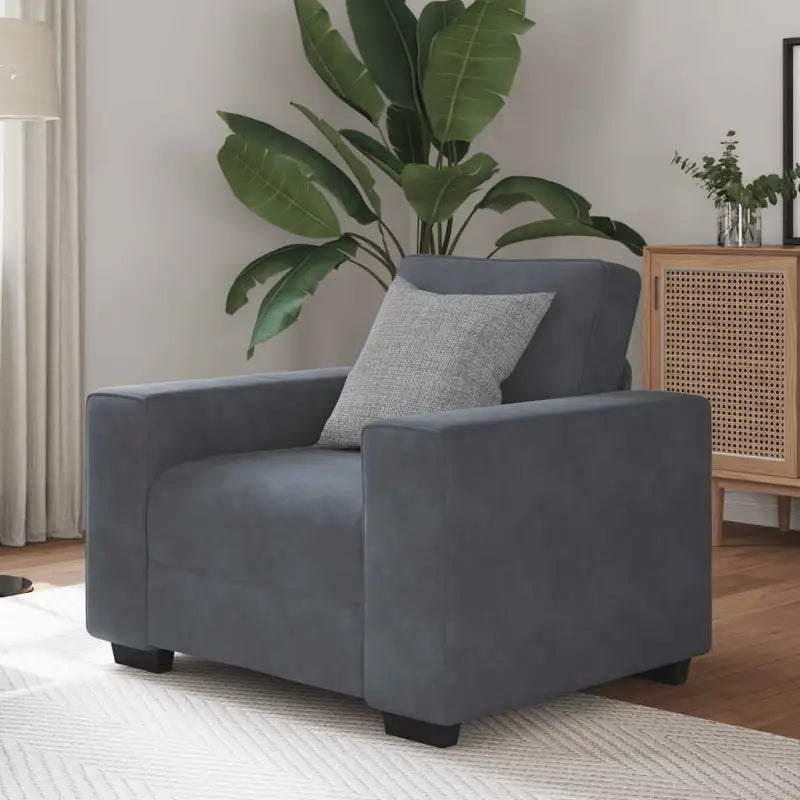 Loveseat bank voor een comfortabele zitervaring en stijlvolle ontspanning - Donkergrijs / 60 cm - Banken