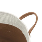 Manden met kwastjes van geweven katoen voor trendy opbergruimte - Manden