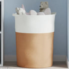 Manden Met Modern Design Van Gemaakt Van Geweven Katoen - Manden