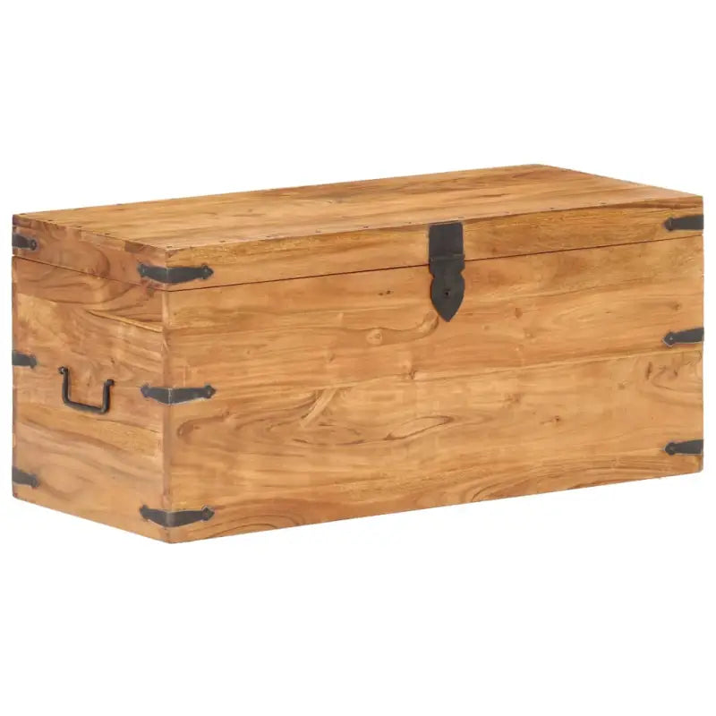 Massief Acaciahout Opbergkist als uniek meubelstuk voor je interieur - Donkerbruin / 1 / 90 cm - Opbergkisten