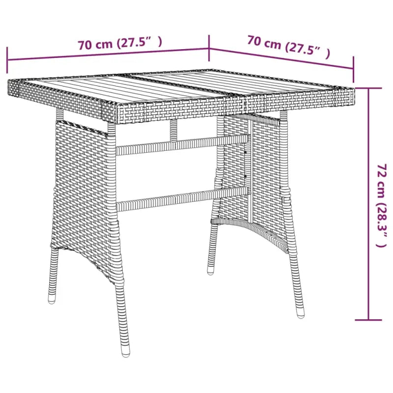 Massief acaciahout tuintafel voor een stijlvolle buiten eethoek - Tuintafels