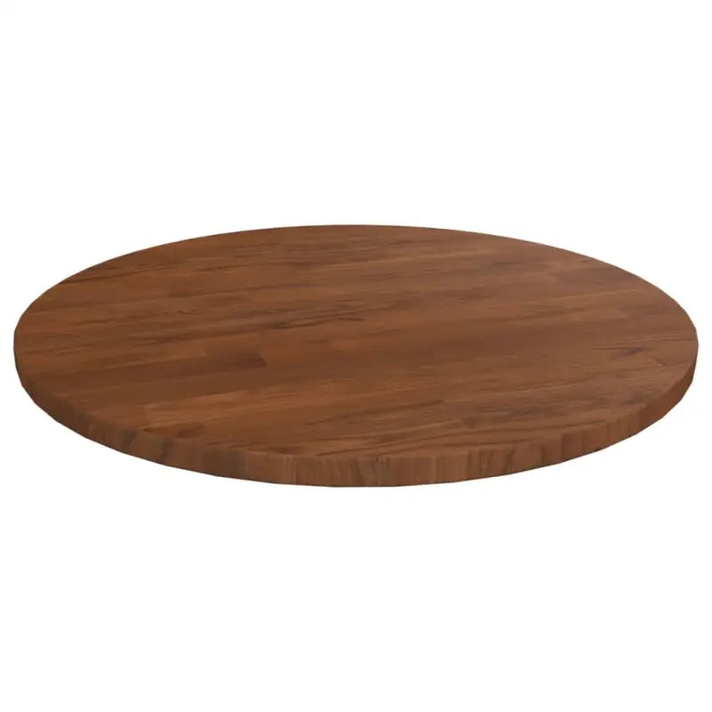 Massief eikenhouten houten en ronde tafelbladen voor thuis en horeca - Donkerbruin / Ø 40 x 1.5 cm / 1 - Tafelbladen