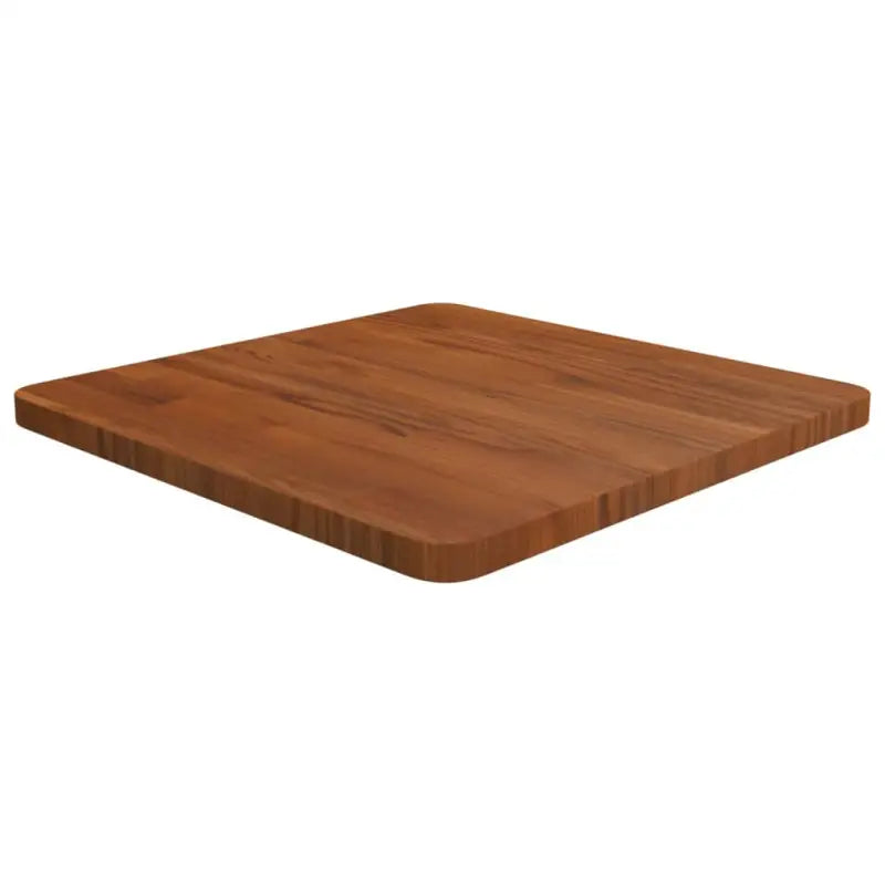 Massief eikenhouten houten vierkante tafelblad voor thuis en horeca - Donkerbruin / 50 x 50 x 2.5 cm / 1 - Tafelbladen