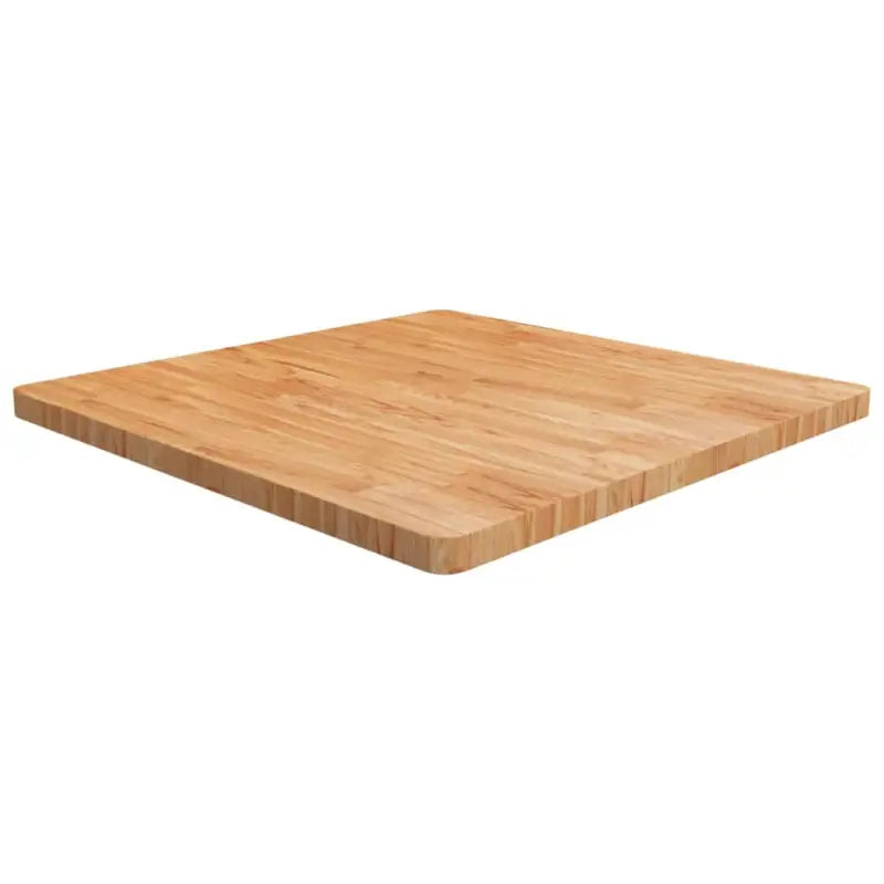 Massief eikenhouten houten vierkante tafelblad voor thuis en horeca - Lichtbruin / 90 x 90 x 4 cm / 1 - Tafelbladen