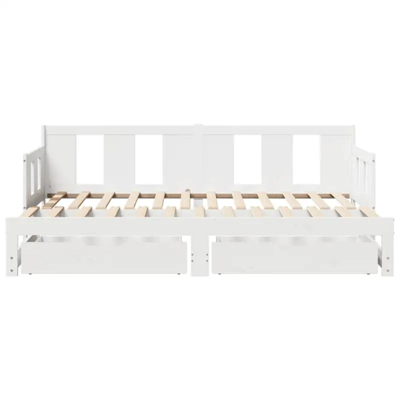 Massief Grenenhout Bedden en Bedframes 2-in-1 Slaapbank met Onderbed - Bedden & bedframes