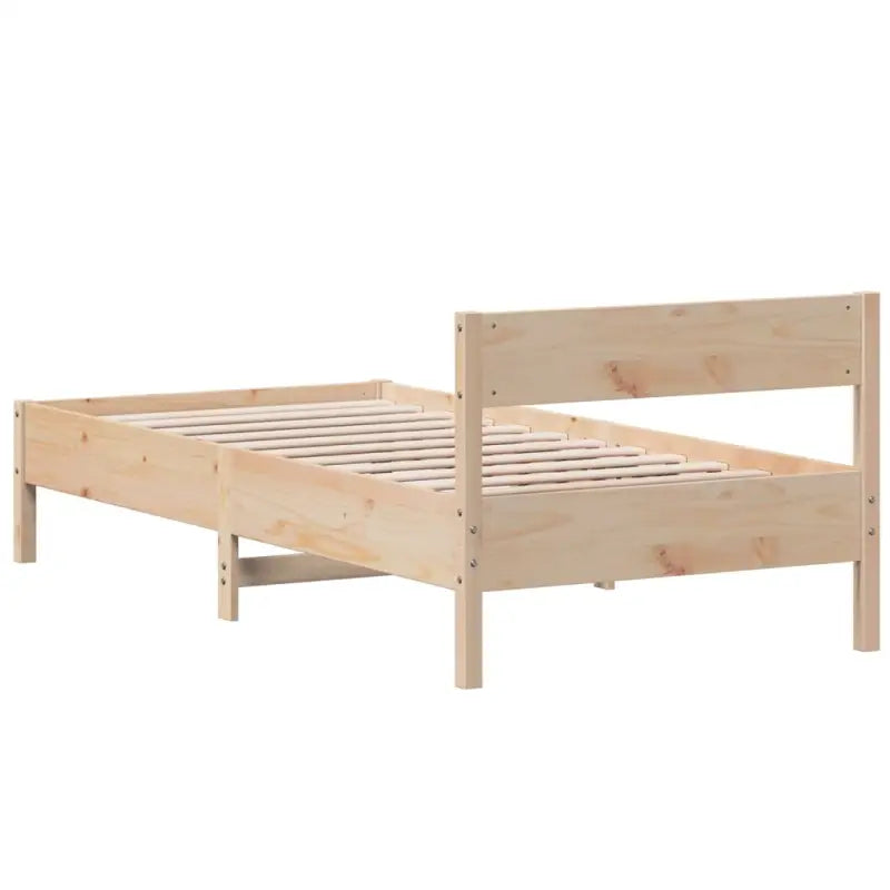 Massief Grenenhout Bedframe met multiplex lattenbodem voor uitstekende ondersteuning - Bedden & bedframes