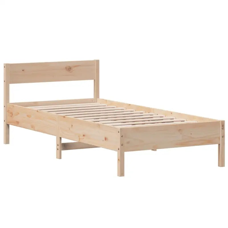 Massief Grenenhout Bedframe met multiplex lattenbodem voor uitstekende ondersteuning - Bedden & bedframes