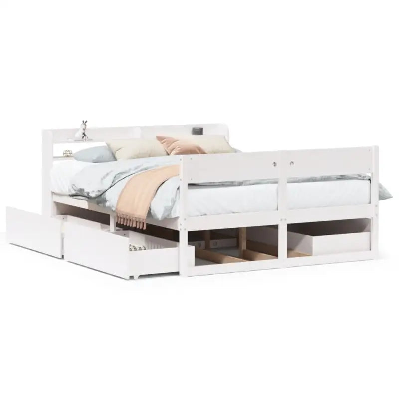 Massief grenenhout bedframe met opbergruimte voor een goede nachtrust - Bedden & bedframes