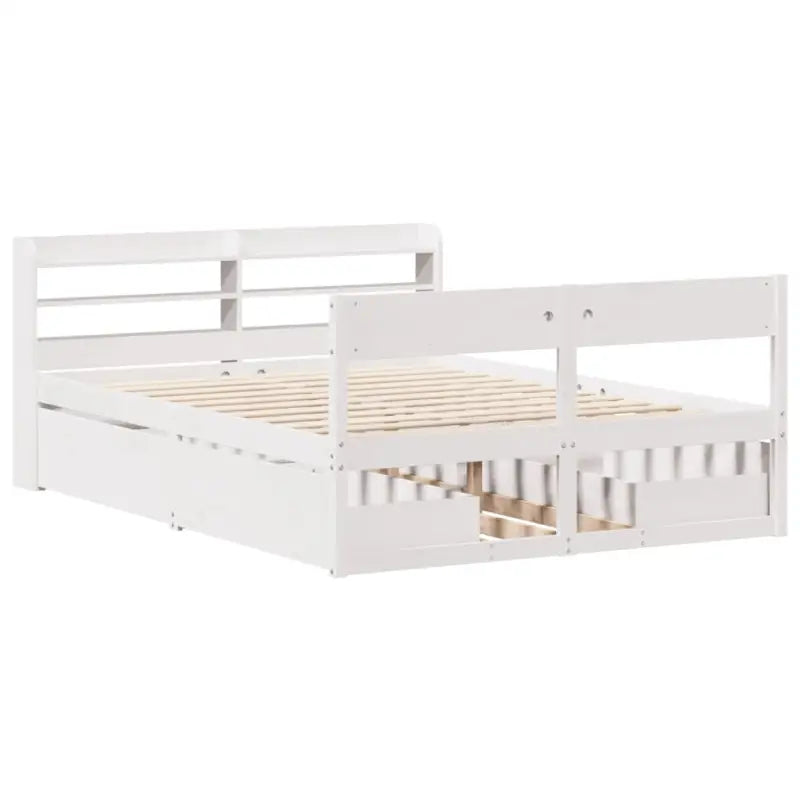Massief grenenhout bedframe met opbergruimte voor een goede nachtrust - Bedden & bedframes