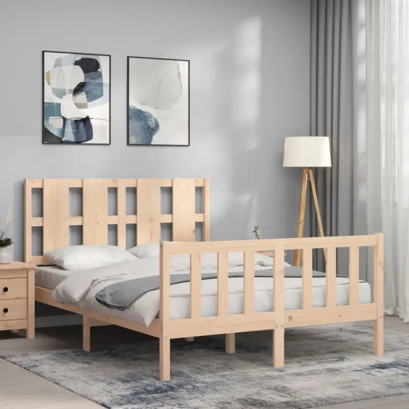 Massief grenenhout bedframe voor een comfortabele en natuurlijke slaapkamer - Bedden & bedframes