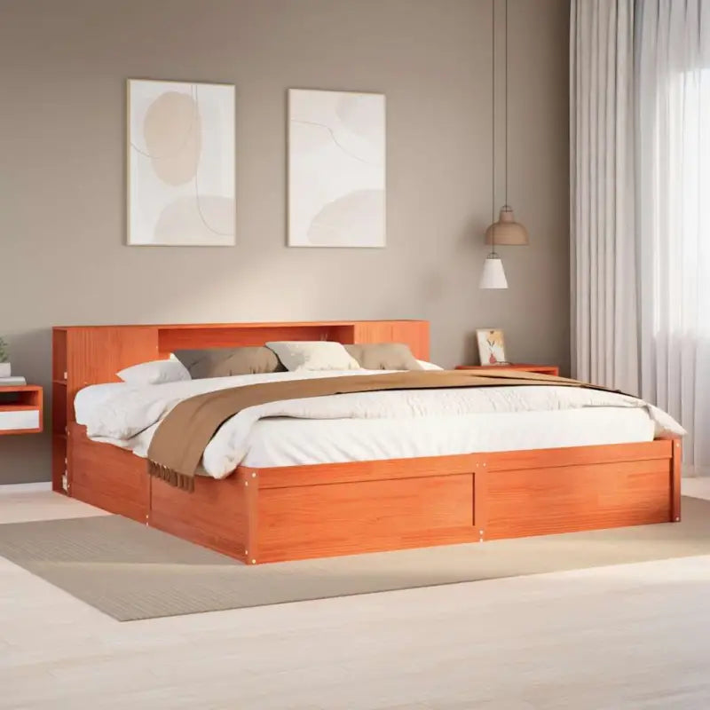 Massief grenenhout bedframe voor een goede nachtrust en decoratie - Bedden & bedframes