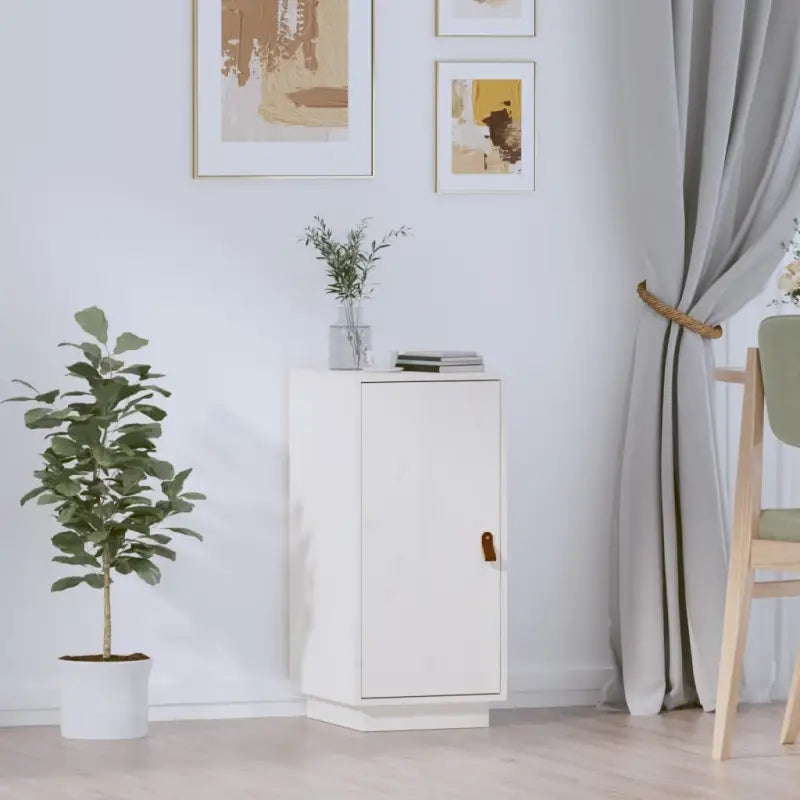 Massief Grenenhout Dressoir voor een natuurlijke en praktische kameropberging - Wit / 1 - Dressoirs & buffetkasten