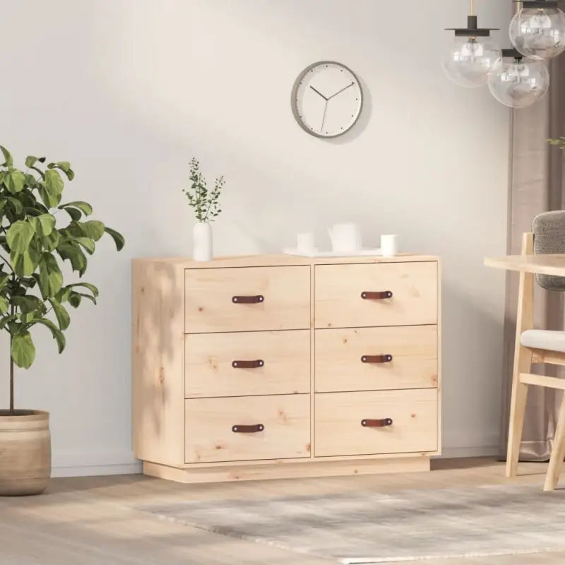Massief Grenenhout Dressoir voor een Natuurlijke Touch in je Kamer - Naturel / 1 - Dressoirs & buffetkasten
