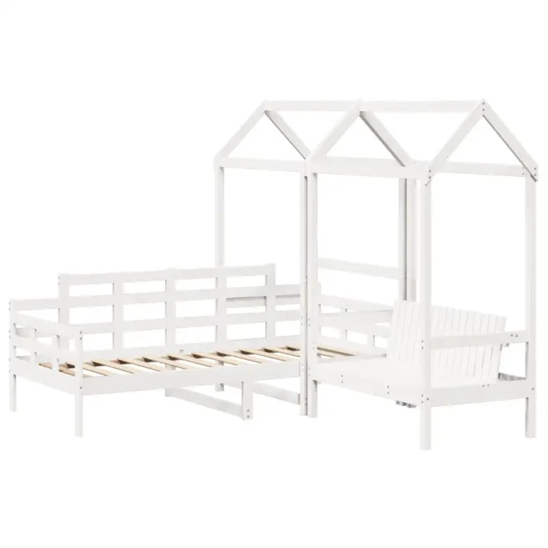 Massief Grenenhout Slaapbank en Bank in Wit voor Slaapkamer en Woonkamer - Bedden & bedframes