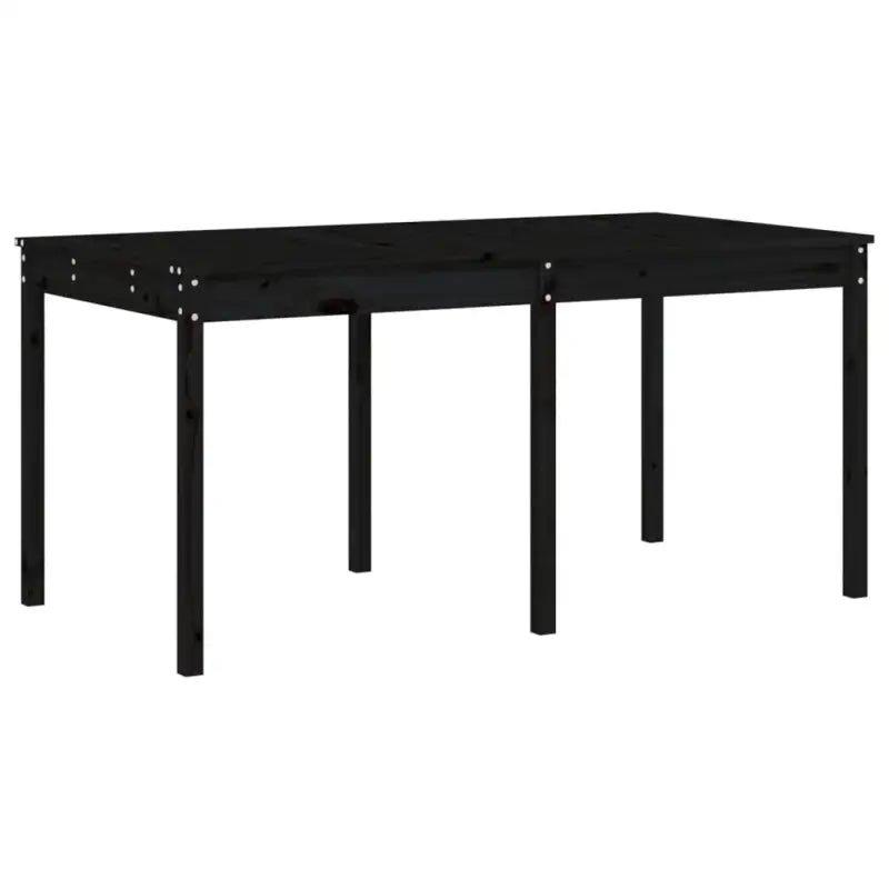 Massief Grenenhout Tuinset met Stevig Blad voor Buitenplezier - Zwart grenenhout - Tuinsets