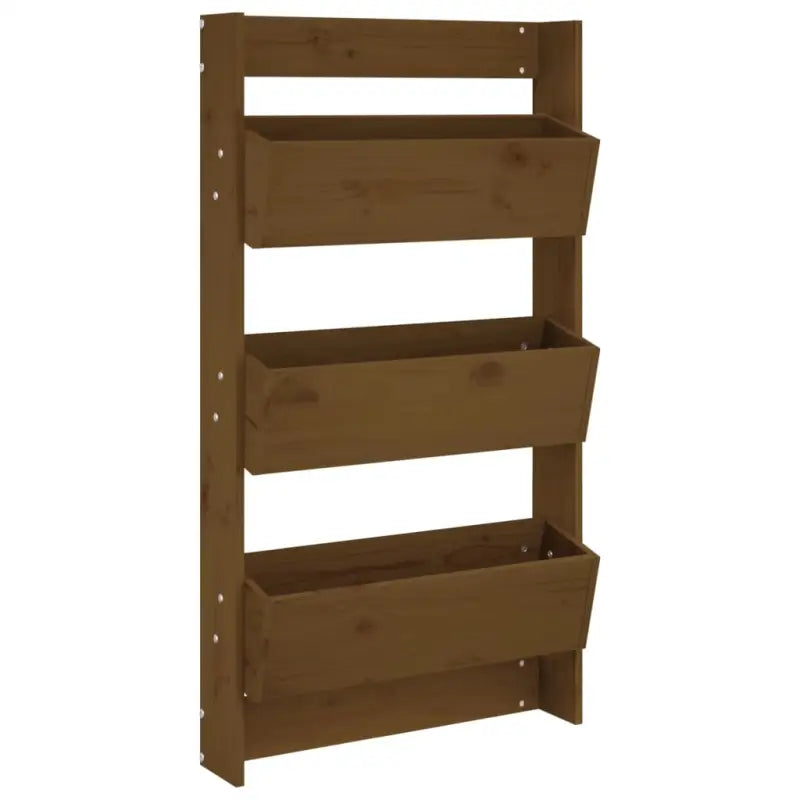 Massief grenenhout verticale muurplantbak voor tuin en balkon - Bloempotten & plantenbakken