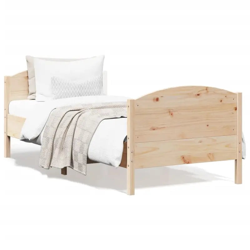 Massief Grenenhouten Bedframe met Multiplex Lattenbodem - Bedden & bedframes