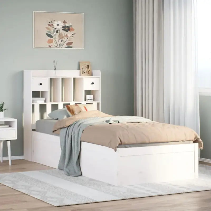 Massief Grenenhouten Bedframe voor Comfort en Natuurlijke Interieurstijl - Wit / 100 x 200 cm - Bedden & bedframes