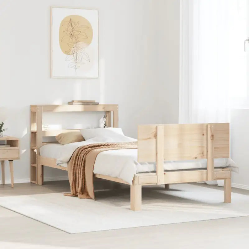 Massief grenenhouten bedframe voor een goede nachtrust - Naturel / 100 x 200 cm - Bedden & bedframes