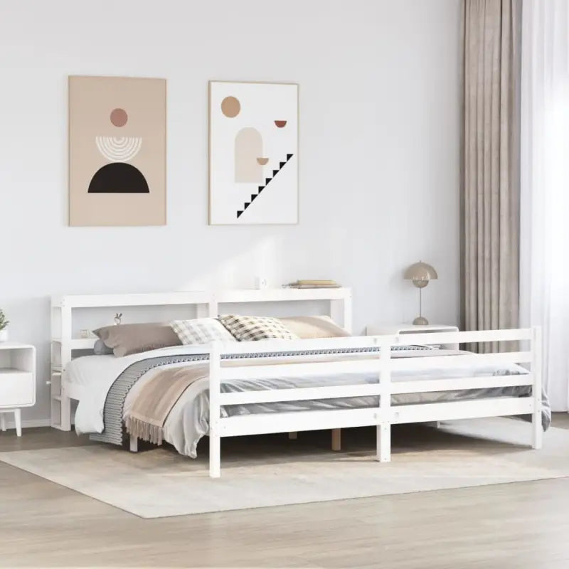 Massief grenenhouten bedframe voor een natuurlijke en comfortabele slaapkamer - Bedden & bedframes
