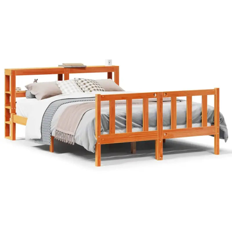 Massief Grenenhouten Bedframe voor een Natuurlijke en Decoratieve Look - Bedden & bedframes