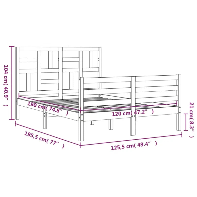 Massief Grenenhouten bedframe voor een natuurlijke en stijlvolle slaapkamer - Bedden & bedframes