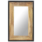Massief mangohouten spiegel voor een warme huisdecoratie - Spiegels