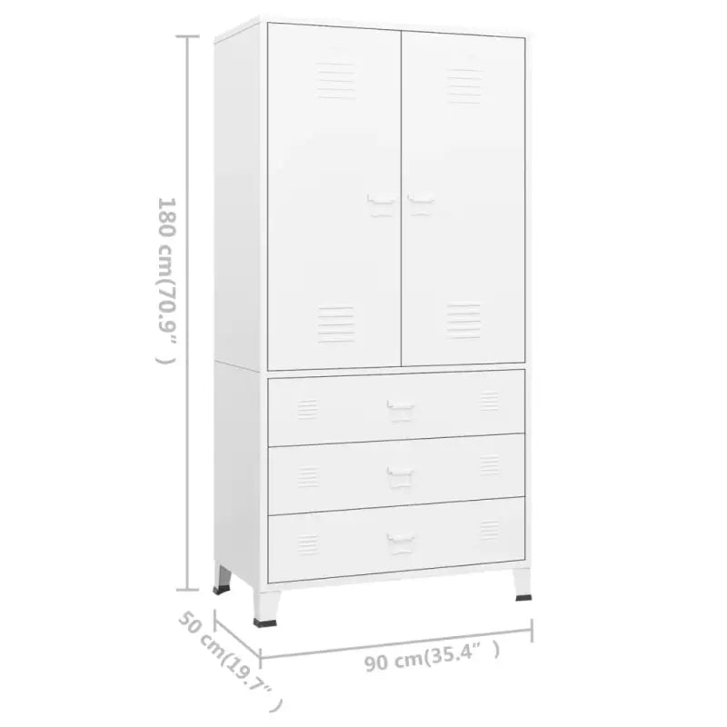 Metalen Kledingkast voor Gemakkelijk Schoon en Industrieel Interieur - Kledingkasten