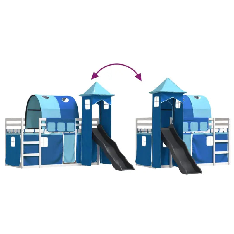 Metalen stapelbed van massief grenenhout voor kleine kamers - Bedden & bedframes