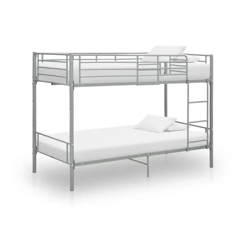 Metalen stapelbed voor kleine kinderkamers en multifunctioneel gebruik - Grijs / Nee - Bedden & bedframes