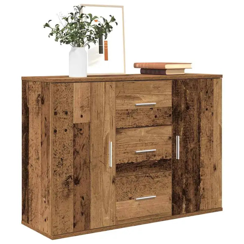 Minimalistisch dressoir van bewerkt hout met duurzame afwerking - Oud hout / 1 - Dressoirs & buffetkasten