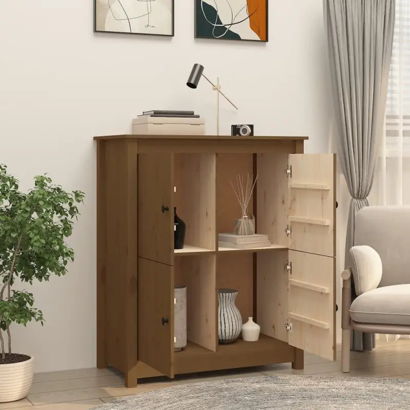 Minimalistisch dressoir van massief grenenhout voor een natuurlijk interieur - Dressoirs & buffetkasten