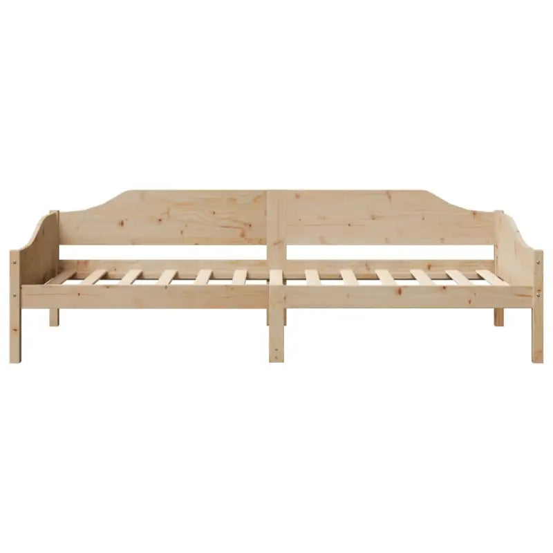 Modern bedframe met massief grenenhout en multiplex lattenbodem - Bedden & bedframes