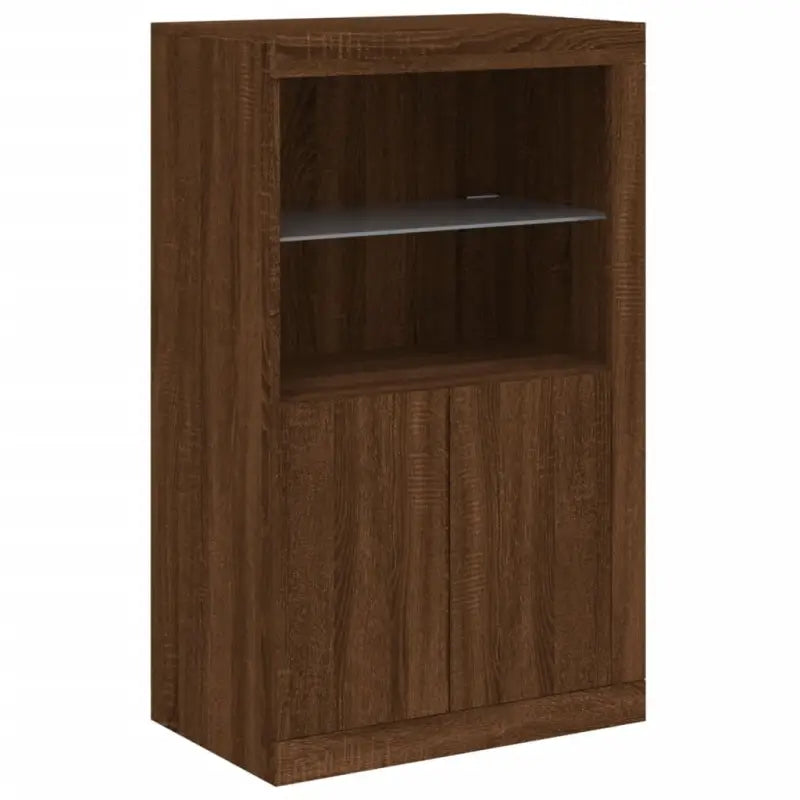 Modern dressoir met RGB LED-verlichting en duurzame houten afwerking - Dressoirs & buffetkasten