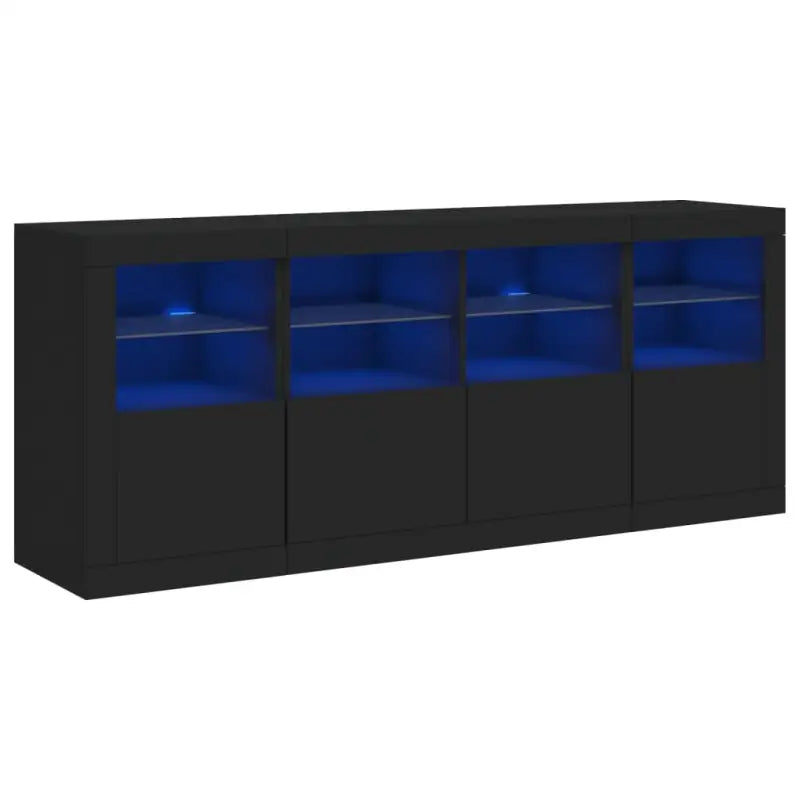 Modern dressoir met rgb led-verlichting en hoogwaardig bewerkt hout - Dressoirs & buffetkasten